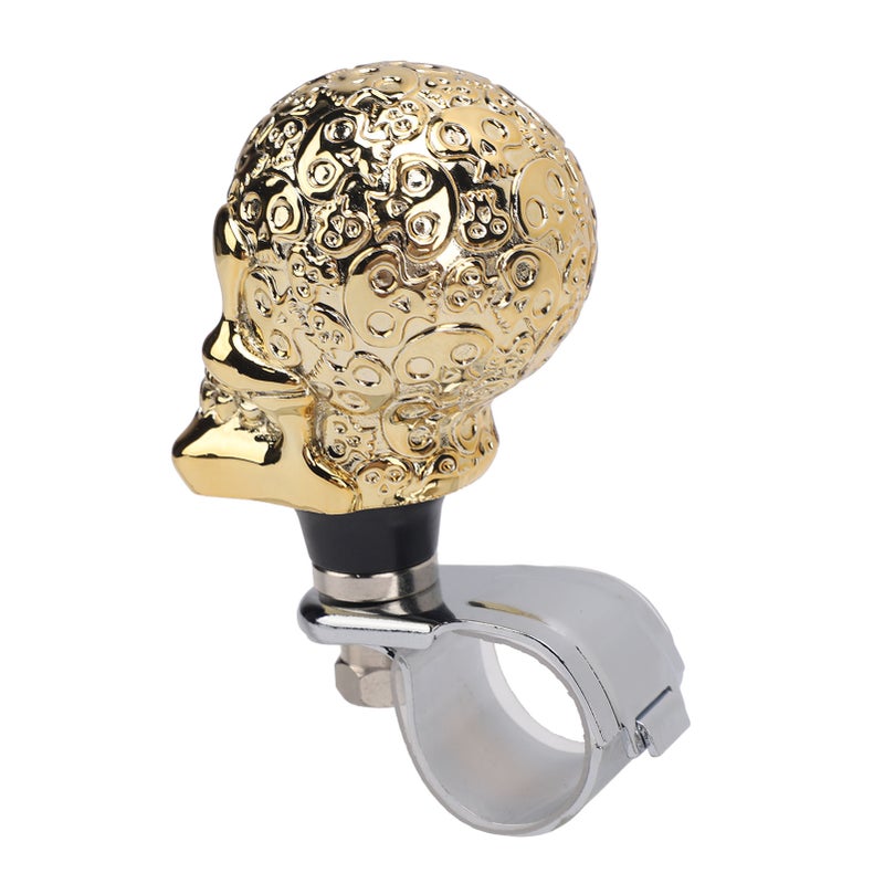 Skull Steering Wheel Turn Knob 3cm Diameter Turn Knob Spinner Booster for Cars Trucks Tractors Boats Silver - Image 4