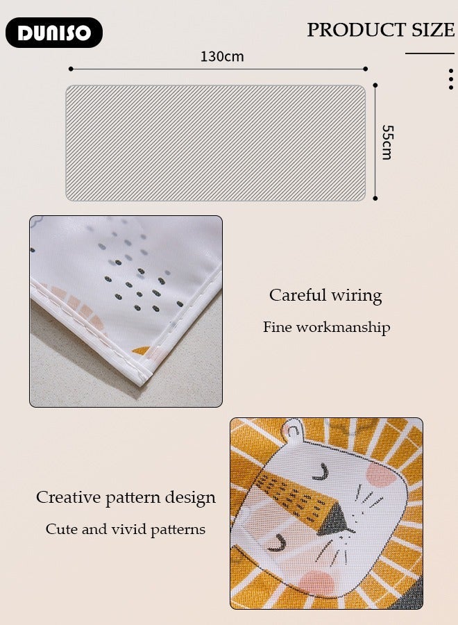 DUNISO Fridge Dust Cover Washer And Dryer Top Cover, Waterproof Multi-Purpose Top Covers with Storage Pockets with Side Storage Pockets, Suitable for Home and Kitchen 130×55CM - Image 3