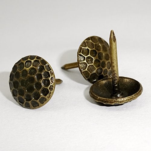 Decotacks® Honeycomb Upholstery Nails/tacks 7/16" - 100 Pcs [Antique Brass Finish], DX5711AB - Image 1