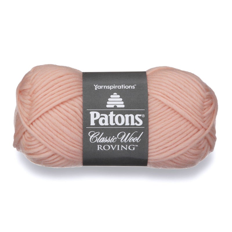Patons Classic Wool Roving Yarn, 3.5 oz, Pale Blush, 1 Ball - Image 1