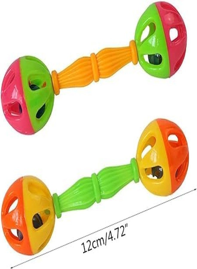 Junfamilee 2 Pcs Bird Parrot Toy Rattle Birds Fun Exercise Plastic Double-Headed Bell Pet Toys Small and Medium Birds Foraging Foot Toy,Bird Toys, Pet Supplies - Image 4