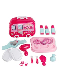 Generic Children's Play-house Simulation Makeup Toy Dresser Suitcase Makeup Accessories Cosplay Gift-Color:008-917 Beauty 700g  - Image 3