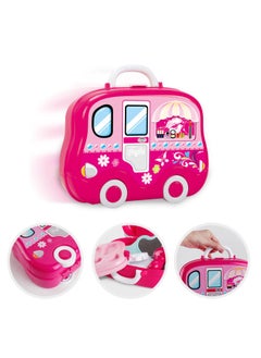 Generic Children's Play-house Simulation Makeup Toy Dresser Suitcase Makeup Accessories Cosplay Gift-Color:008-917 Beauty 700g  - Image 4
