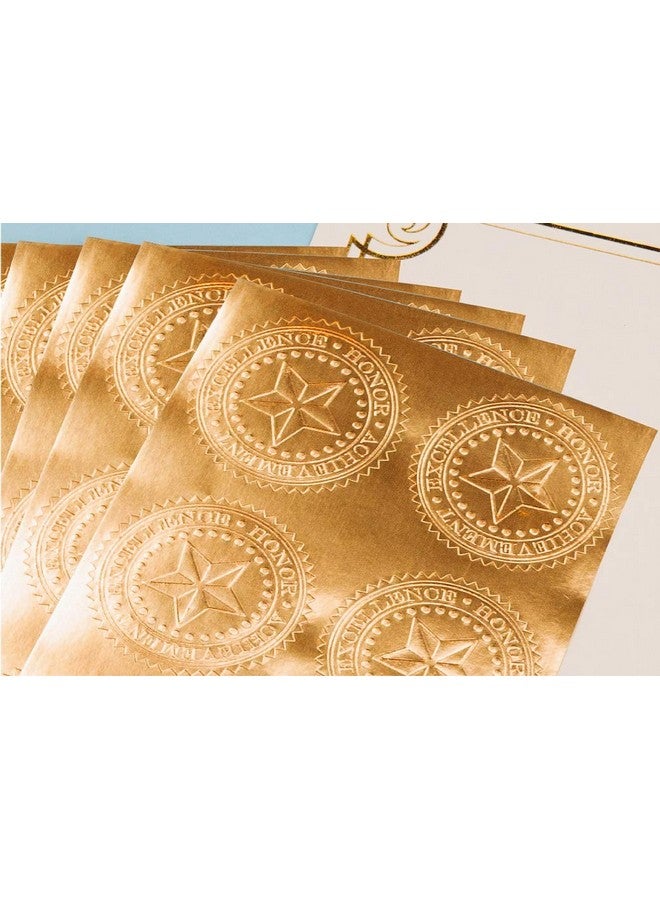 Great Papers! Star Embossed Official Gold Foil Certificate Seal for Achievements and Awards, 48 Count (903419) - Image 2