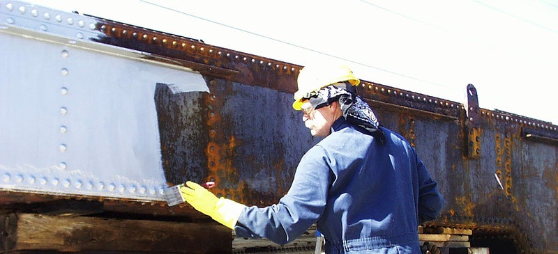 RUST BULLET طلاء رست بوليت الصناعي - مثبط صدأ، طلاء واقي بقوة صناعية مقاوم للأشعة فوق البنفسجية - لا حاجة لطبقة علوية، رمادي معدني - Image 2