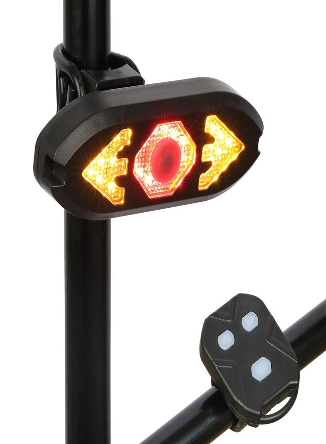 JINKEY Smart Bike Tail Light with Turn Signals, Wireless Remote Control Cycling & 65 Lumen Rear Safety Warning Light,USB Rechargeable Waterproof Blinker for Biycle, E-Bike, Scooter - Image 1