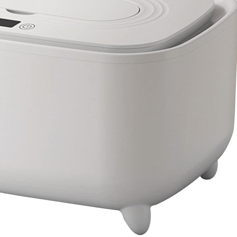 cheekyglo Baby Wipe Warmer, PP Material Power Saving Energy Saving Large Capacity Infant Wipes Heater (White) White - Image 4