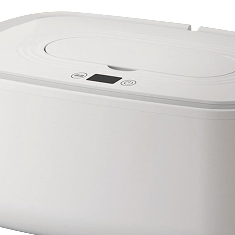 cheekyglo Baby Wipe Warmer, PP Material Power Saving Energy Saving Large Capacity Infant Wipes Heater (White) White - Image 3
