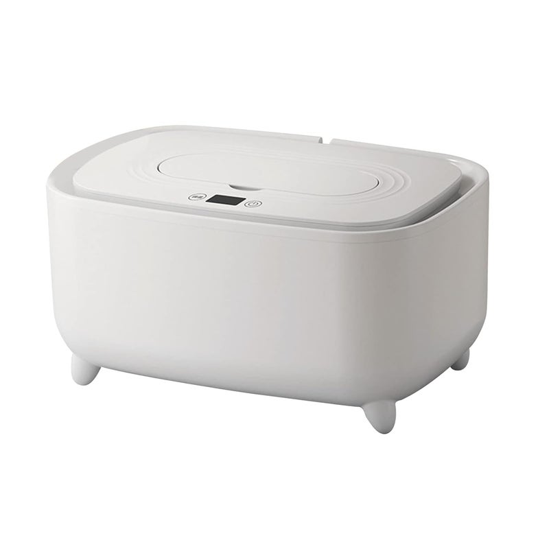 cheekyglo Baby Wipe Warmer, PP Material Power Saving Energy Saving Large Capacity Infant Wipes Heater (White) White - Image 1