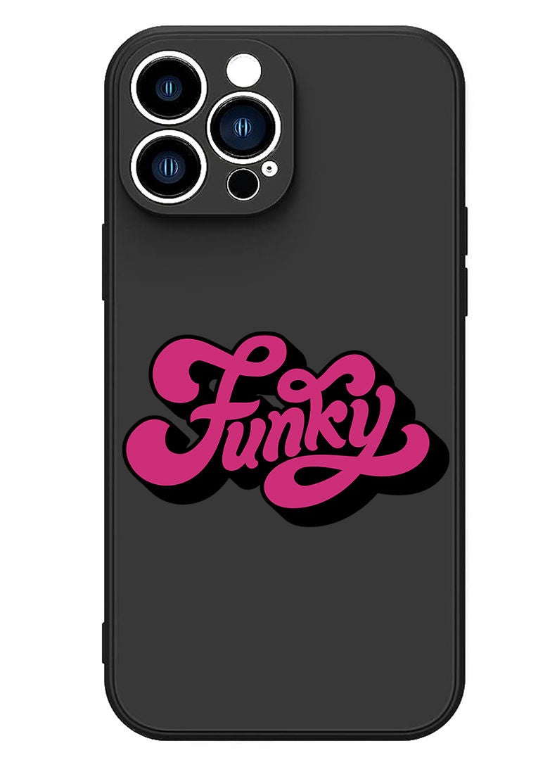 Theodor Protective Slim Fit Case Liquid Silicone Cover with Full Body Protection Anti-Scratch Shockproof Case For iPhone 13 Pro Black  - Gemini - Image 1