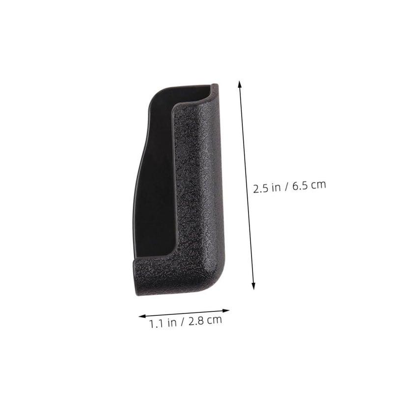 2Pcs Black Adjustable Angle Self Adhesive Car Phone Holder Dashboard Mount For Secure Navigation - Image 3