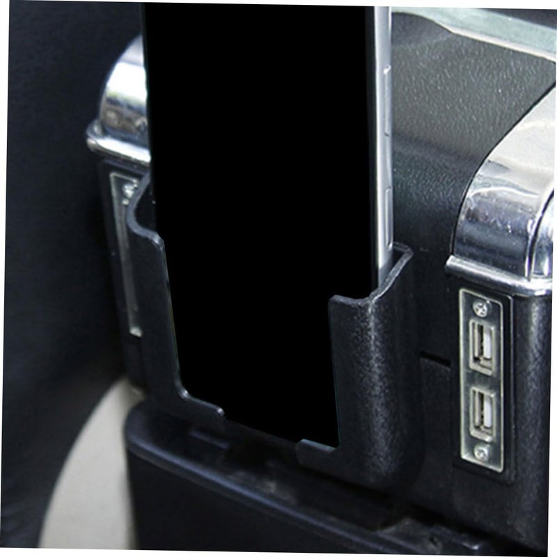 2Pcs Black Adjustable Angle Self Adhesive Car Phone Holder Dashboard Mount For Secure Navigation - Image 5