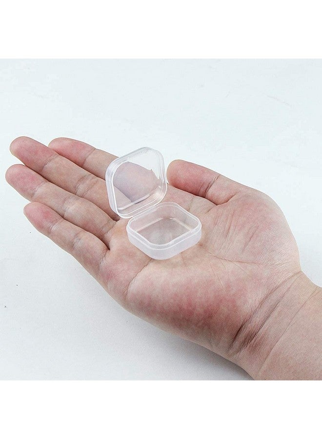 DUOFIRE Small Containers With Lids 24 Packs Plastic Box Clear Small Storage Containers Bead Organizer For Beads, Crafts, Jewelry, Small Items (1.38X1.38X0.7 Inches) - Image 3