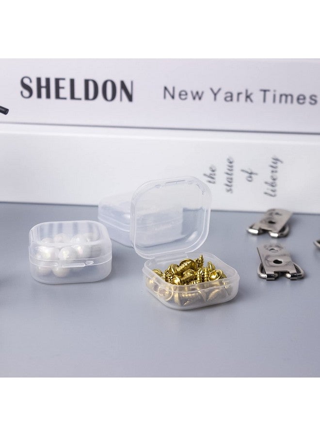 DUOFIRE Small Containers With Lids 24 Packs Plastic Box Clear Small Storage Containers Bead Organizer For Beads, Crafts, Jewelry, Small Items (1.38X1.38X0.7 Inches) - Image 5