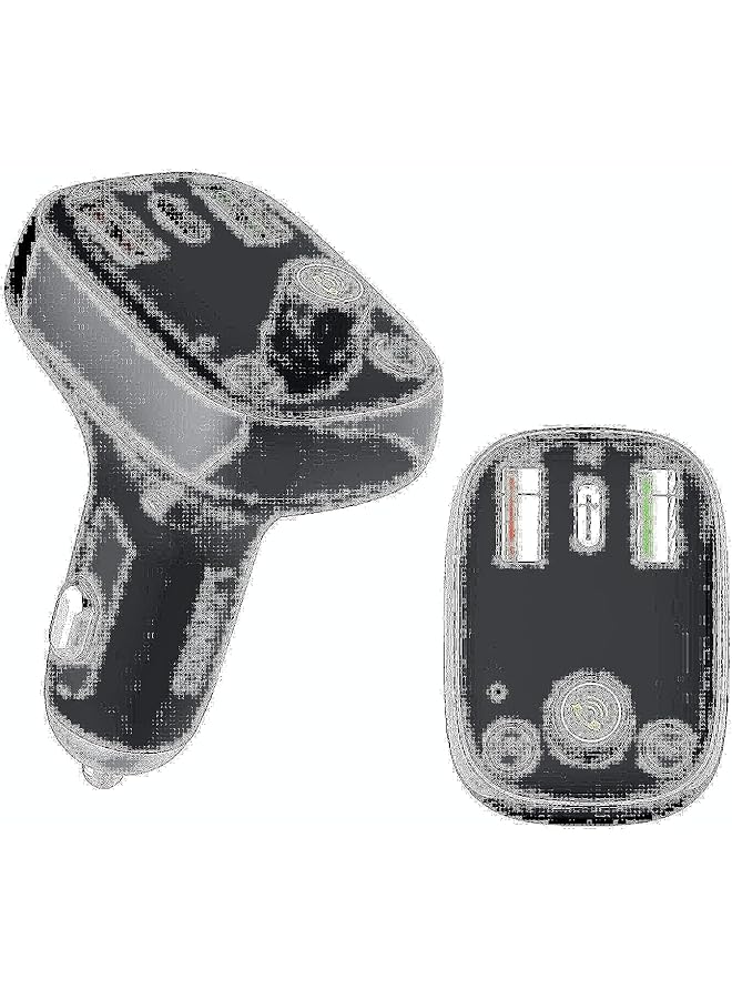 LDNIO C704Q-M Bluetooth Fm Transmitter Triple Usb Car Charger - Image 1