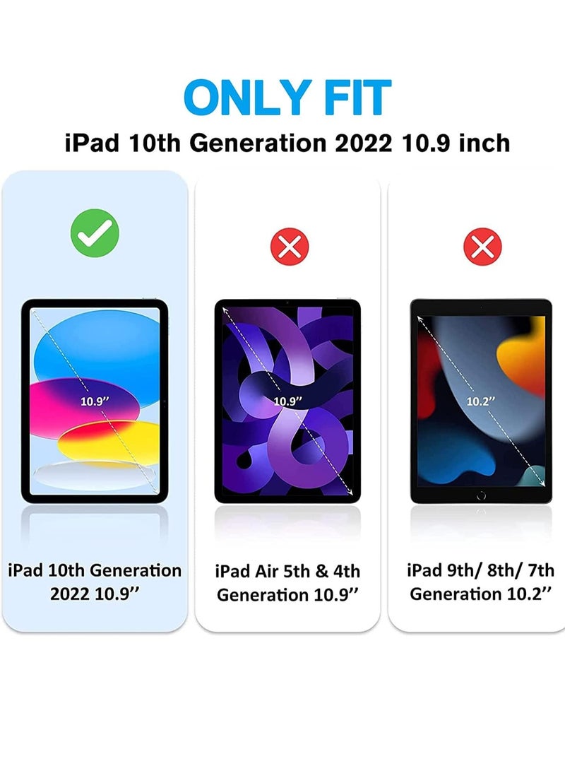 Case for iPad 10th Generation 10.9inch 2022, Protective Rugged Kids Case with Pencil Holder, Shoulder Strap, Hand Strap, Kickstand, for Apple iPad 10th Gen -Teal - Image 2