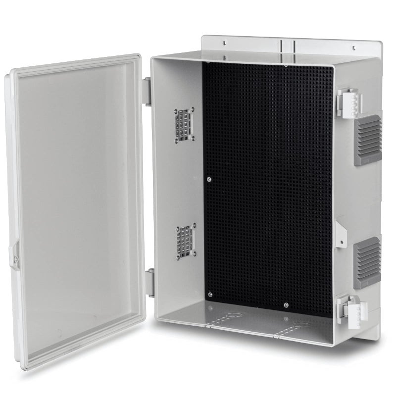 Namunanee Outdoor Electrical Junction Box, ABS Water Resistant Enclosure with Internal Mounting Panel & Hinged Cover, 15.7" H* 11" L* 5.9" W - Image 1
