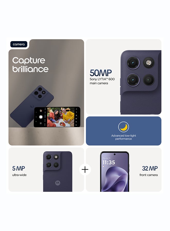 موتورولا G17  Dual SIM 4G PANTONE Evening Blue 4GB RAM 256GB - Middle East Version - Image 2