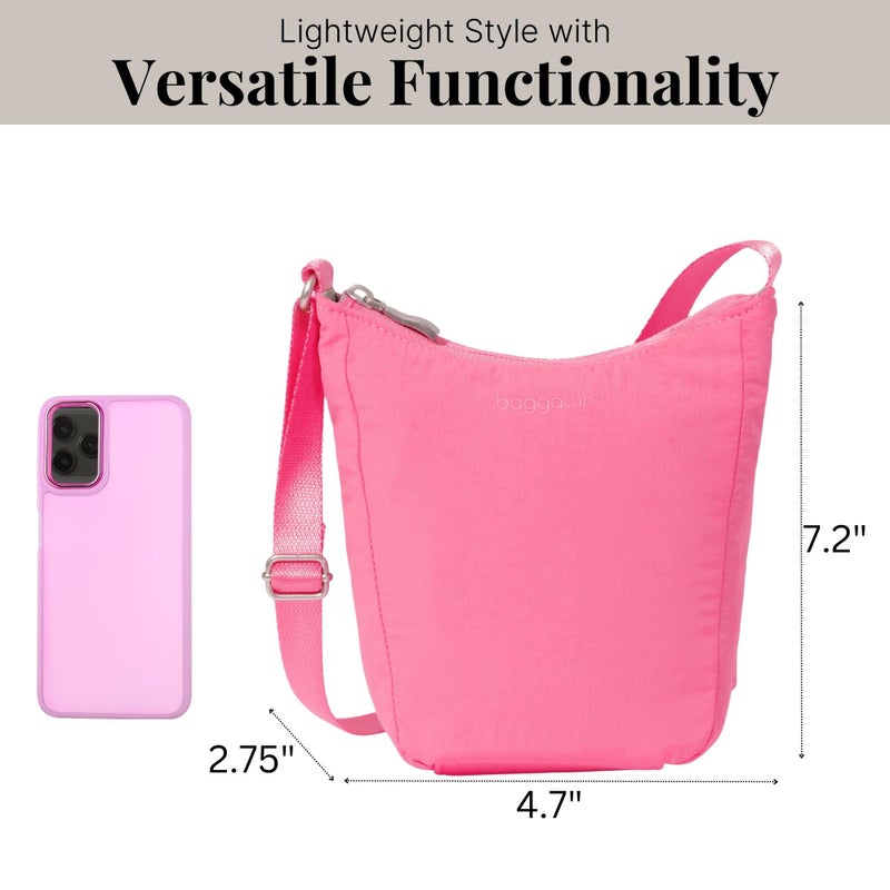Baggallini Swift Mini Crossbody Bag for Women - 4.5x7 Small Travel Purse with Crossbody Strap and RFID - Image 4
