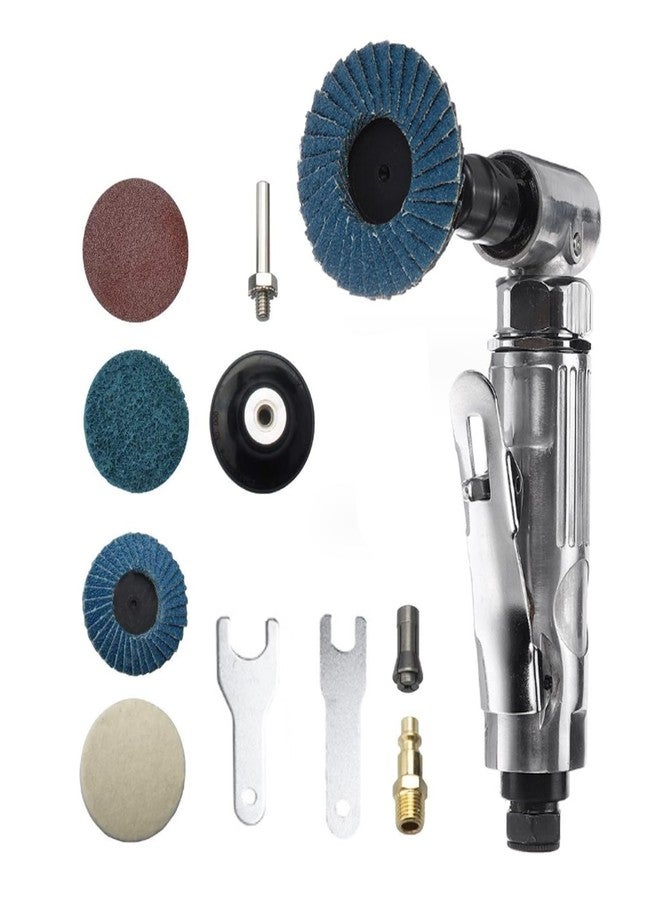 Akozon 1/4-Inch Angle 90 Degree Die Grinder 20000 RPM Industrial Grade Air Bending Pneumatic Die Grinder Disc - Image 1