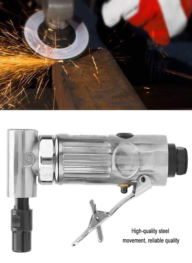 Akozon 1/4-Inch Angle 90 Degree Die Grinder 20000 RPM Industrial Grade Air Bending Pneumatic Die Grinder Disc - Image 2