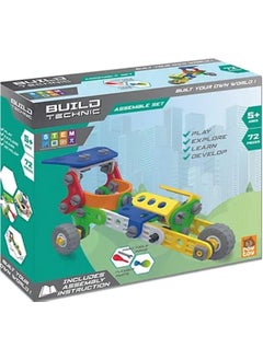 SOLE Build Technic Set, 72 Piece Plug-in Buggy Car Block Building Set  - Image 3