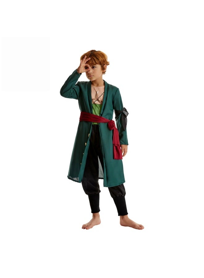 عام قطعة واحدة رورونوا زورو الكلاسيكية الأطفال الرجال أنيمي زي تأثيري دعوى - Image 2