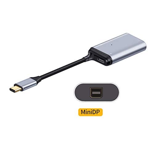 xiwai USB-C Type C to Mini DP Displayport Monitor Converter Adapter 4K 2K 60hz with Female PD Power Port - Image 4