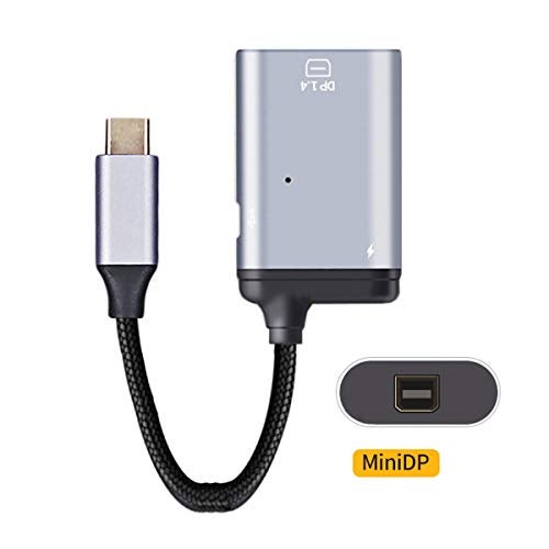 xiwai USB-C Type C to Mini DP Displayport Monitor Converter Adapter 4K 2K 60hz with Female PD Power Port - Image 2
