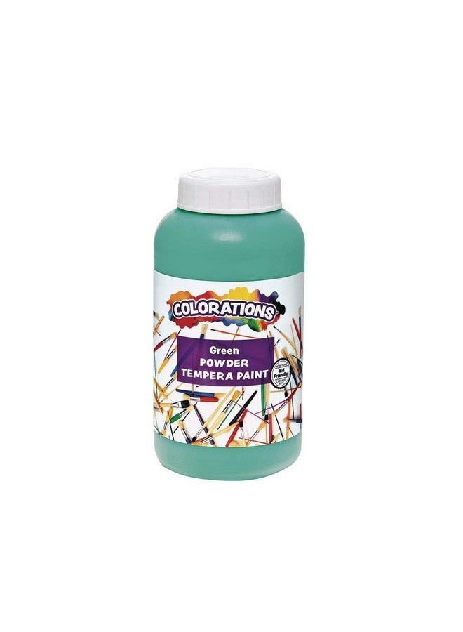Colorations Colorations® Powder Tempera, Green, 1 Pound, Powdered Tempera Paint is a value purchase, Dillute only what you need, Strong and Vibrant color, Non Toxic and Safe for Kids, Use for Arts & Crafts - Image 1