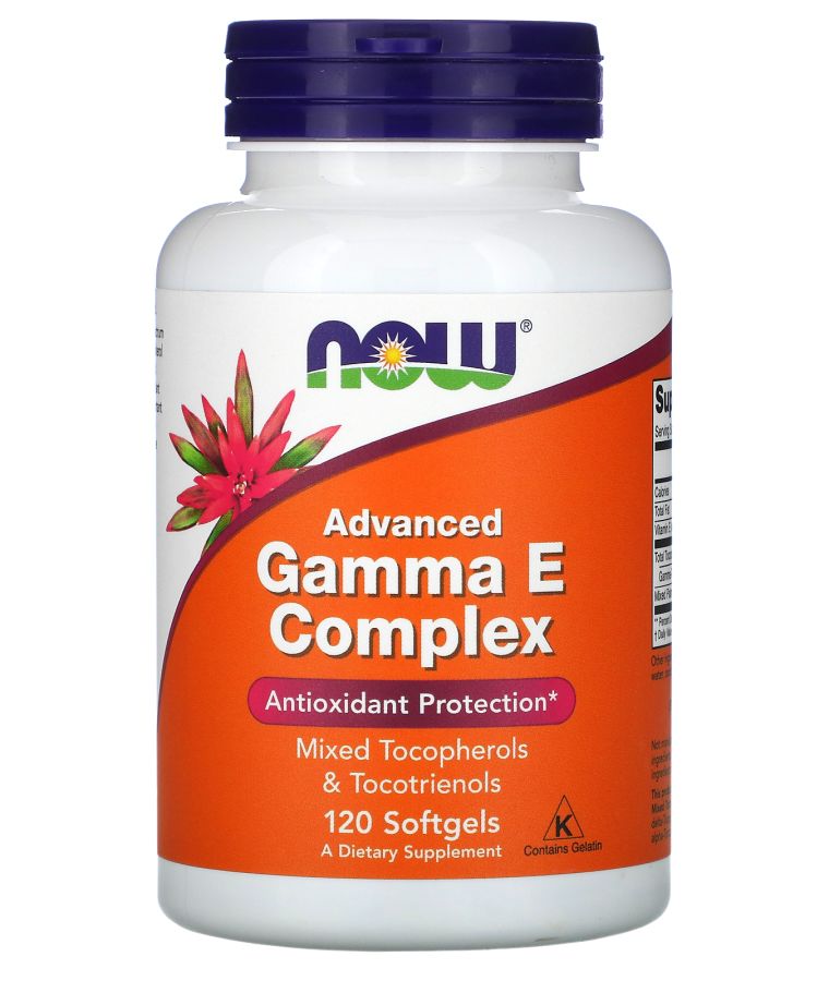 now Gamma E Complex Advanced 120 Softgels