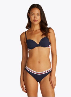 TOMMY HILFIGER Women's Classic Bikini Bottom - Nylon, Blue  - Image 1
