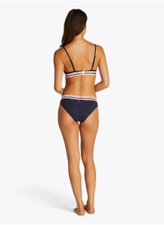 TOMMY HILFIGER Women's Classic Bikini Bottom - Nylon, Blue  - Image 5