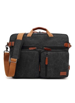 Convertible Multi-Functional Laptop Briefcase Black