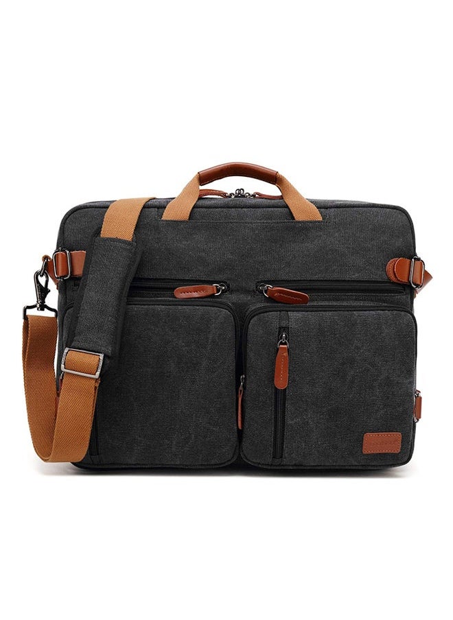 Arabest Convertible Multi-Functional Laptop Briefcase Black  - Image 1