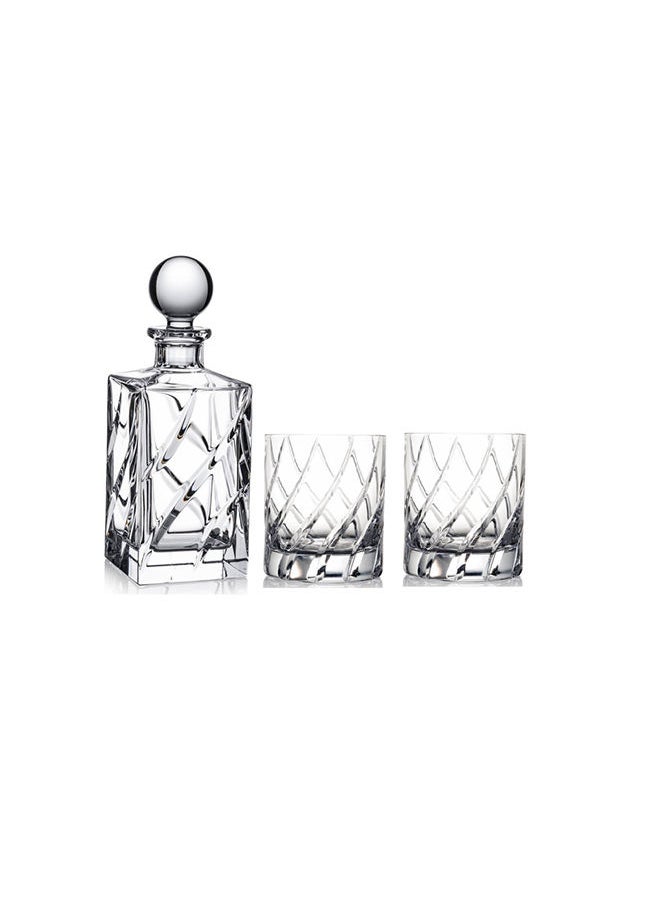 Rogaska 3-Piece Olymp Whisky Decanter Set  - Image 1