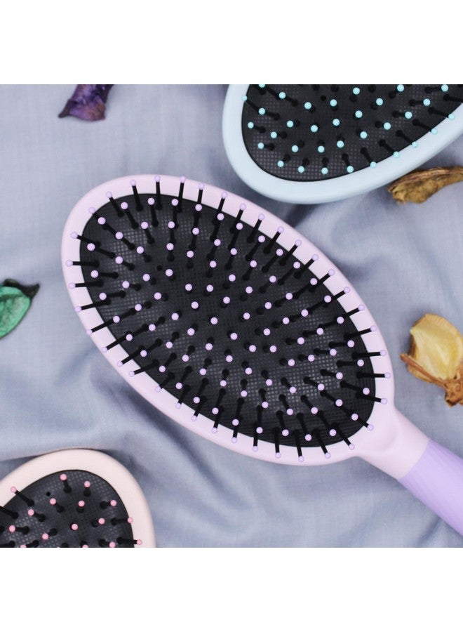 AASA AASA Detangler Hair Brush Ultra Soft Bristles Hair Brush Hair Styling Comb For Curly Hair Wet And Dry Hair Tangle Free Brush (Multicolor)-Pack Of 1 (Model-2) - Image 3