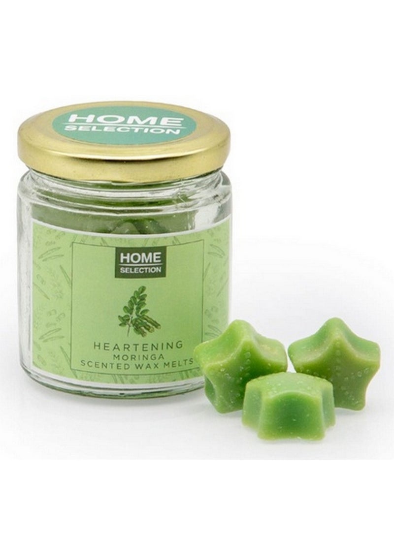 HOME SELECTION Single Wick Jar Heartening Moringa Scented Wax Melts Home Fragrance - Image 2
