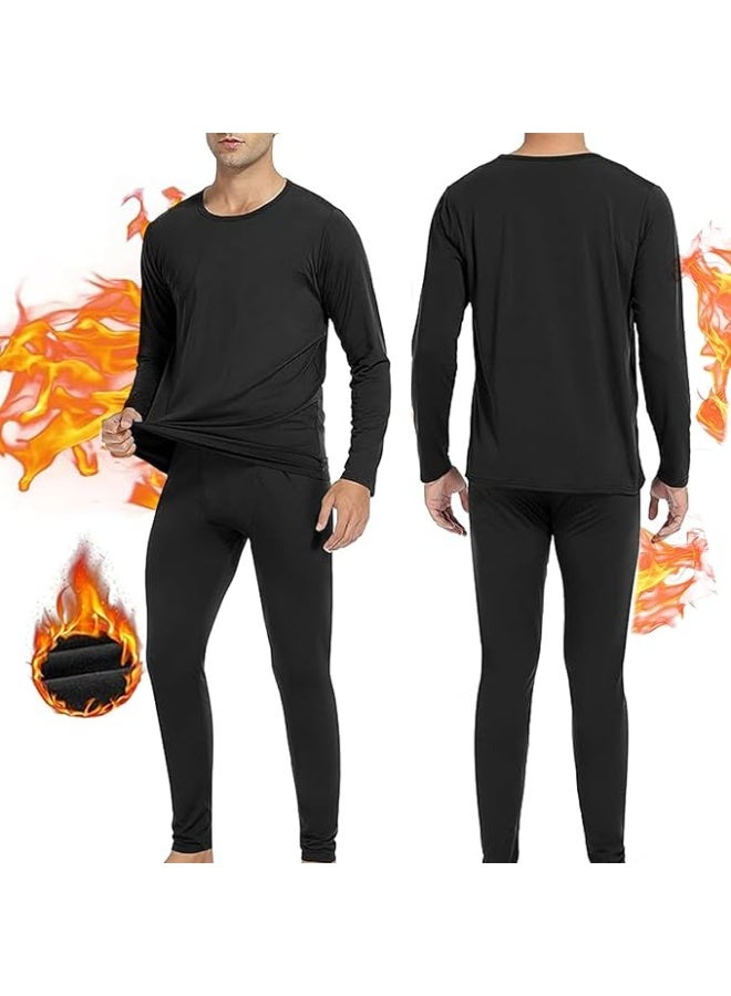 رات سو الرجال الملابس الداخلية الحرارية ضبط الرجال الطبقة الأساسية الحرارية بيجامة الكُم الطويلة الحرارية جونس طويلة مجموعة للتزلج التدريب على التنزه في الهواء الطلق الرياضة - Image 1