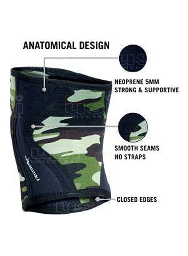 USI UNIVERSAL غلاف الركبة، دعم الركبة KS5 (عبوة من 1 زوج، سمك 5 مم) للتدريب المتقاطع، إصابة الركبة، غلاف ضغط الركبة لدعم تخفيف الألم، اللياقة البدنية، رفع الأثقال (كبير) - Image 4