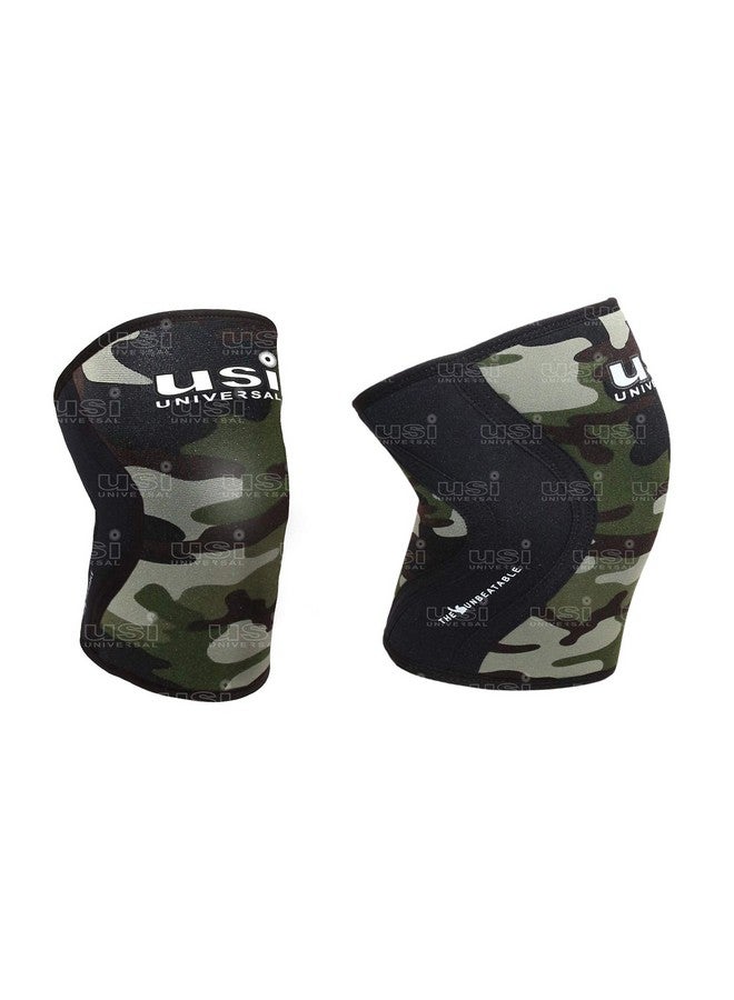 USI UNIVERSAL غلاف الركبة، دعم الركبة KS5 (عبوة من 1 زوج، سمك 5 مم) للتدريب المتقاطع، إصابة الركبة، غلاف ضغط الركبة لدعم تخفيف الألم، اللياقة البدنية، رفع الأثقال (كبير) - Image 1