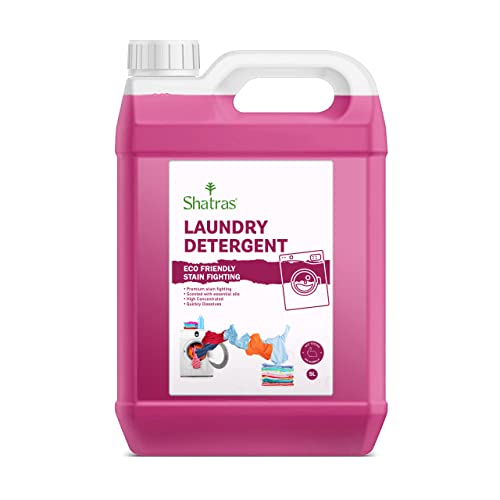 Shatras Eco Pink Liquid Detergent for Bucket & Machine Wash, No Soda Formula, with Added Fabric Conditioner,Fanatic Pure Lilly Fragrance Detergent - Image 1