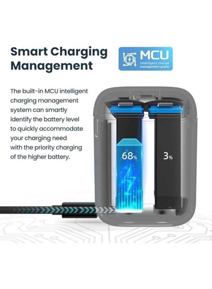General Insta360 X4 Battery Fast Charging Hub, Fast Camera Battery Charger, Charging Storage Station  - Image 3