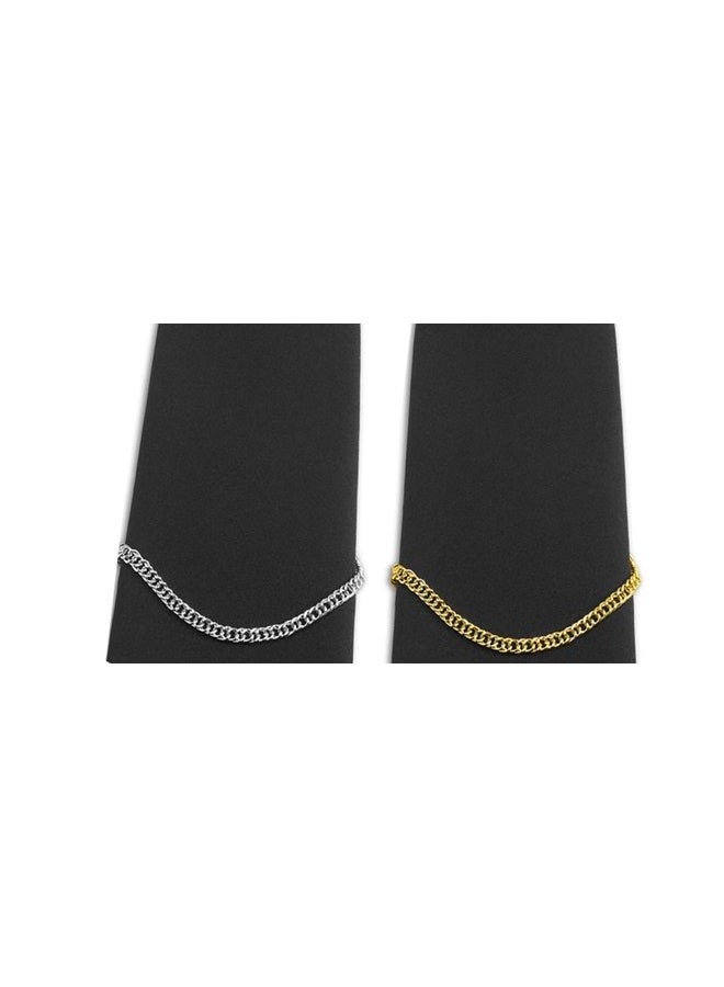Geek-M Men's Tie Chain Fashion Necktie Link Noble Necktie Chains for Business Wedding Pack of 3 - Image 5