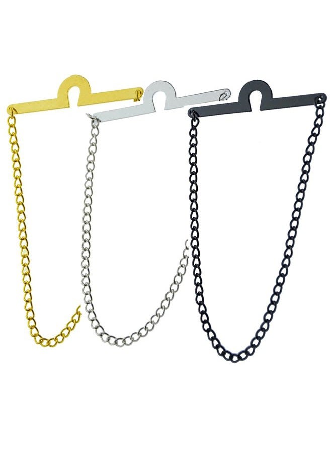 Geek-M Men's Tie Chain Fashion Necktie Link Noble Necktie Chains for Business Wedding Pack of 3 - Image 2