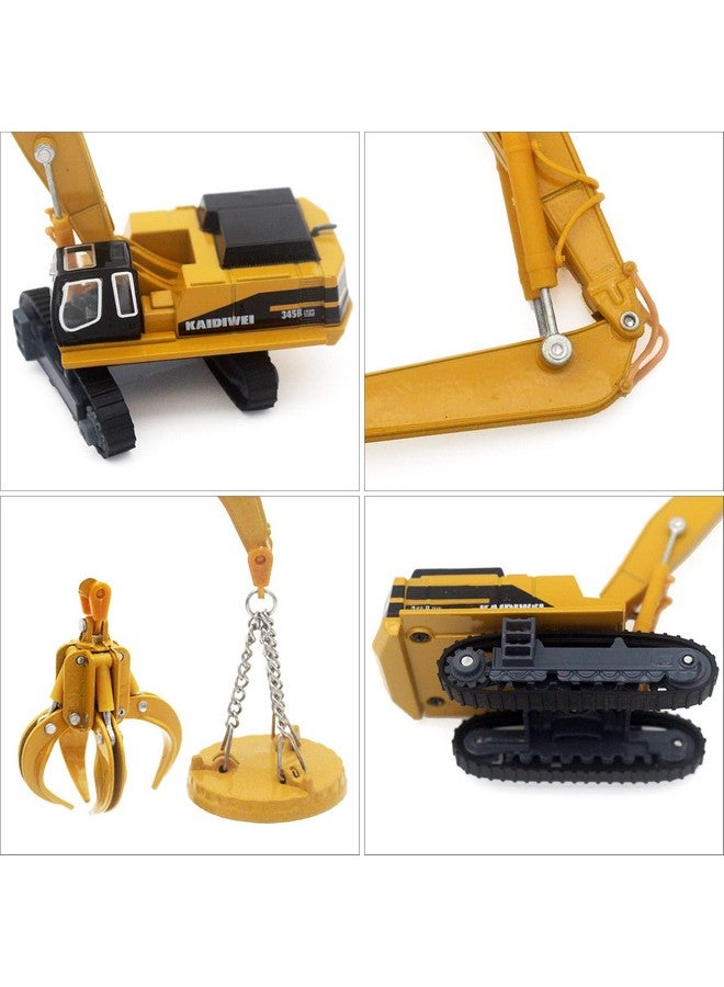 Tipmant Tipmant Alloy Die-cast Vehicle Model Toy Material Handling Diecast Crane Engineering Truck Metal Durable Kids Birthday Gift Scale1:87 - Image 5