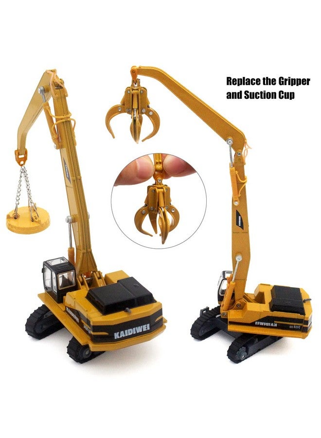 Tipmant Tipmant Alloy Die-cast Vehicle Model Toy Material Handling Diecast Crane Engineering Truck Metal Durable Kids Birthday Gift Scale1:87 - Image 4