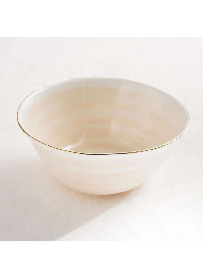 Pan Home Beige Porcelain Cereal Bowl - 16cm - Image 4