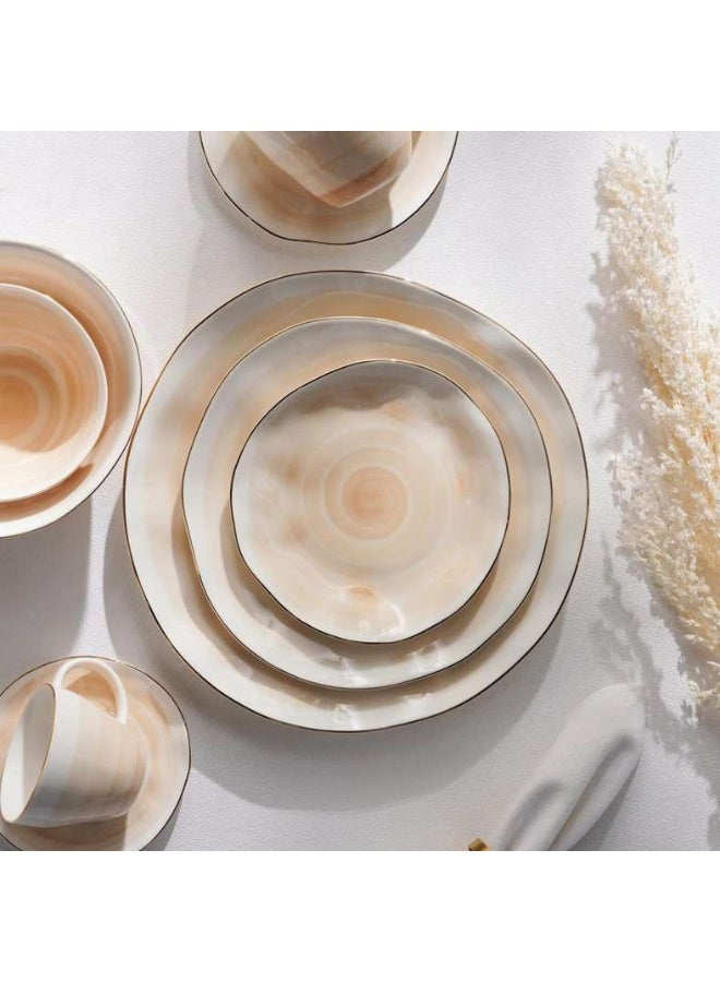 Pan Home Beige Porcelain Cereal Bowl - 16cm - Image 3