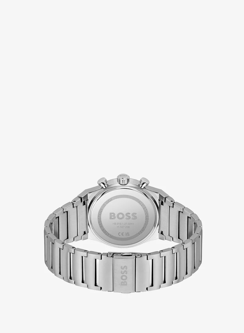 BOSS  Candor Chrono Collection Chronograph Quartz Watch For Men With Silver Stainless Steel Bracelet - 1514250 for Men | Best Price UAE
